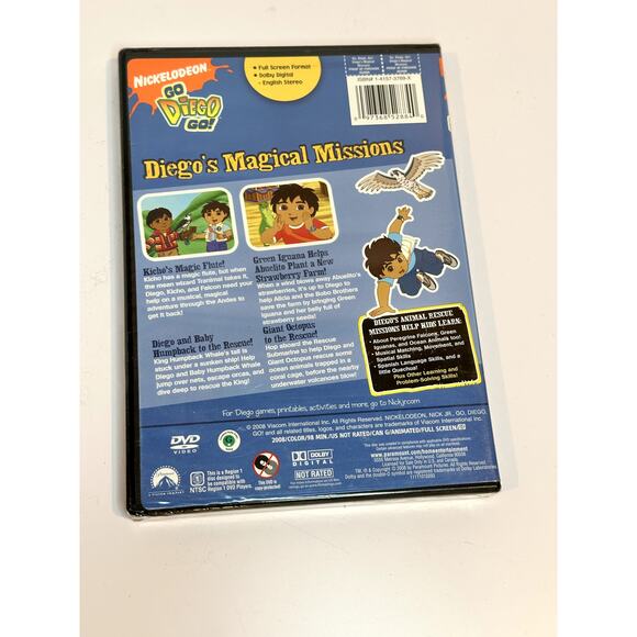 Go Diego Go: Diego’s Magical Missions (DVD, Nickelodeon) Kids Cartoon – New - Picture 2 of 3